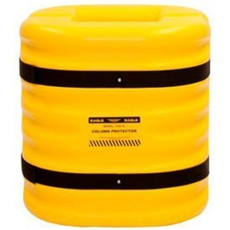 JUSTRITE Eagle Column Protector, 12" Column Opening, 24" High, Yellow 172412